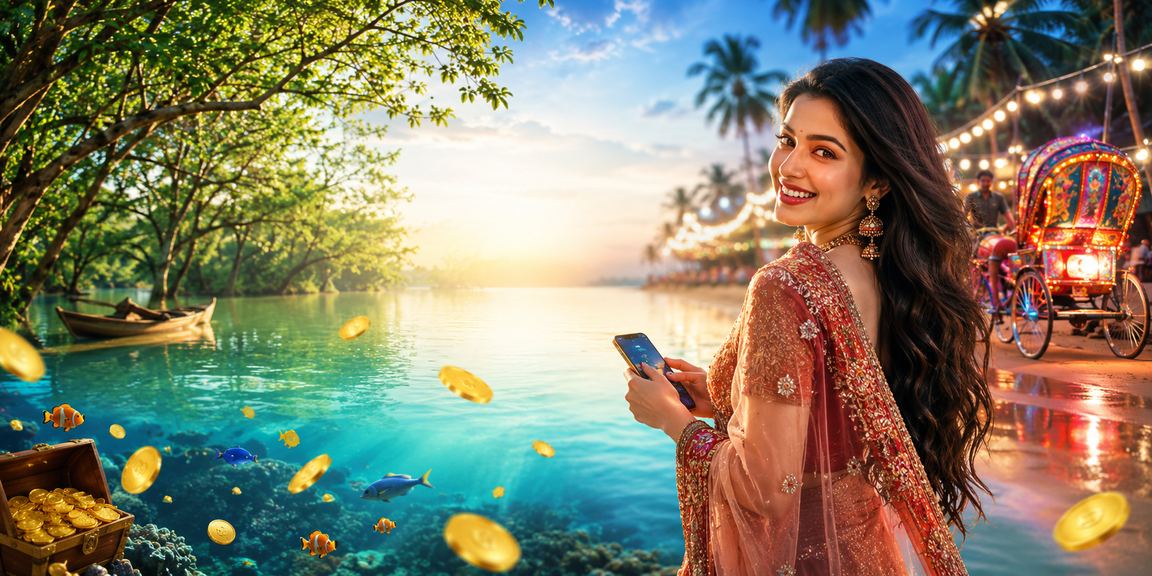 ঢাকায় শাড়ি পরা বাংলাদেশি নারী মোবাইলে ফিশিং গেম বোনাস উপভোগ করছেন